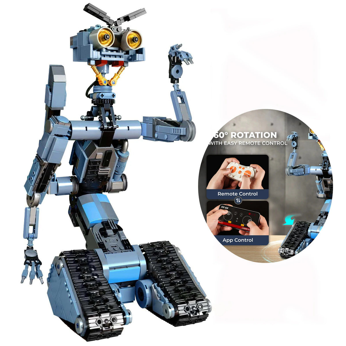 Johnny 5 Motorized Robot Building Set – 1,176 Pieces