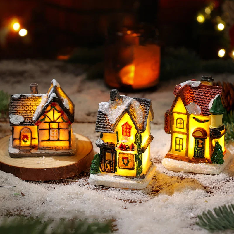LED Miniature Christmas Village House