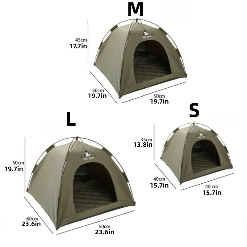 Dome-Style Pet Tent Bed – Three Sizes