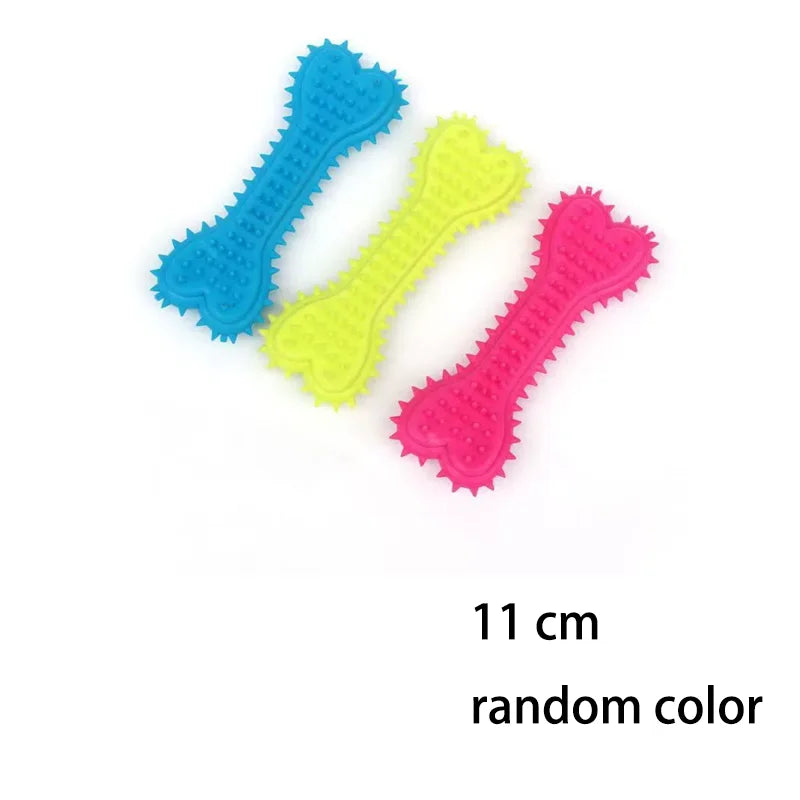 Textured Dog Play Toys – One or Three Pieces, Random Colors