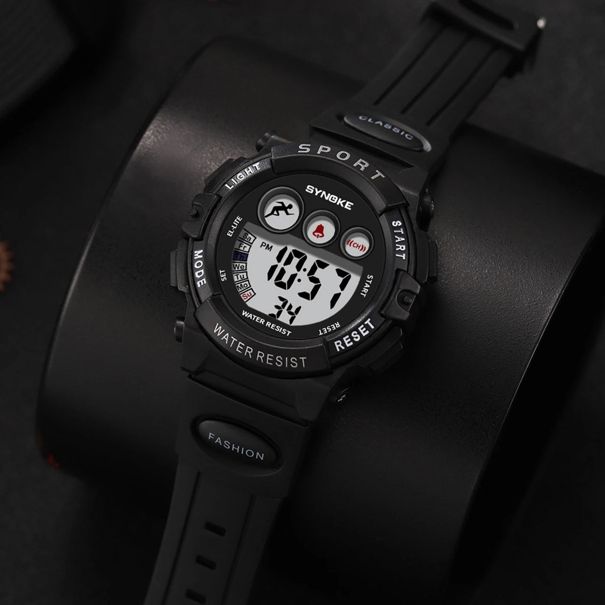 Kids' Digital Sport Watch with Backlight and Alarm