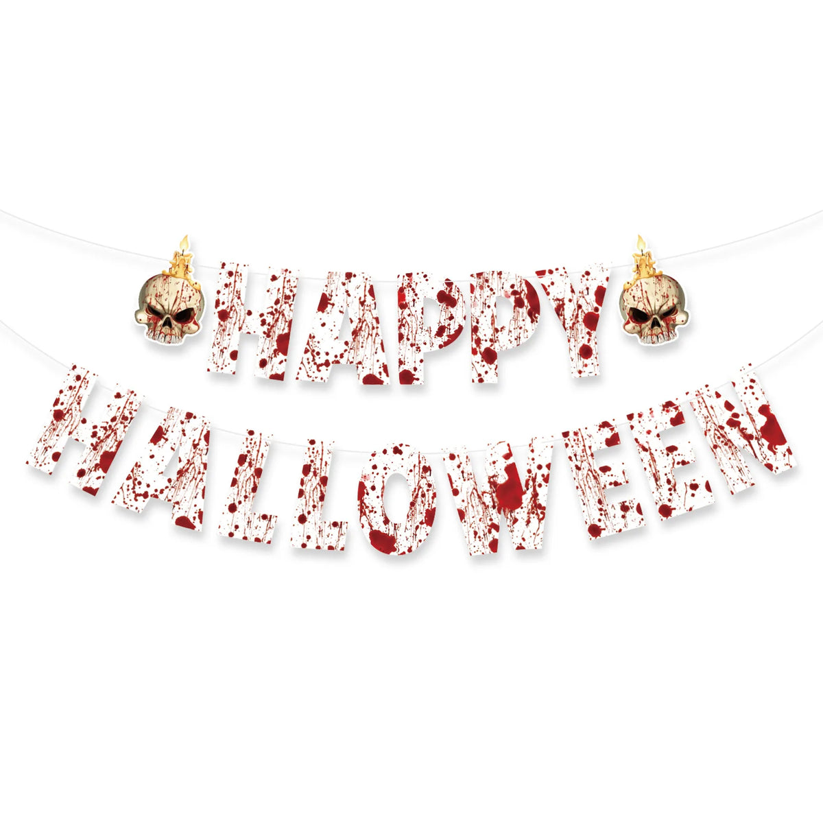 Happy Halloween Hanging Letter Banner – Spooky Designs
