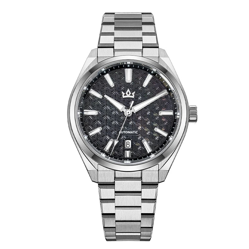 K014 Automatic Bracelet Watch – Patterned Dial