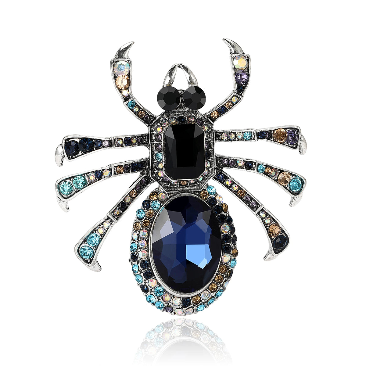 Beaut&Berry Jeweled Spider Brooch