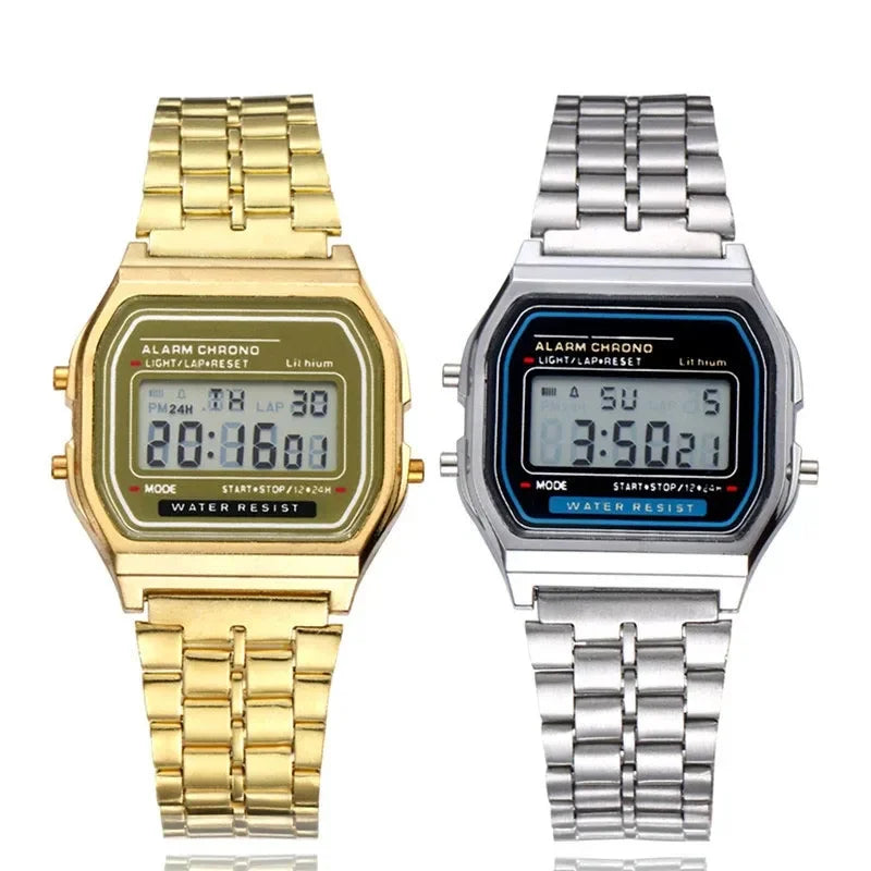 Retro Square Digital Wristwatch