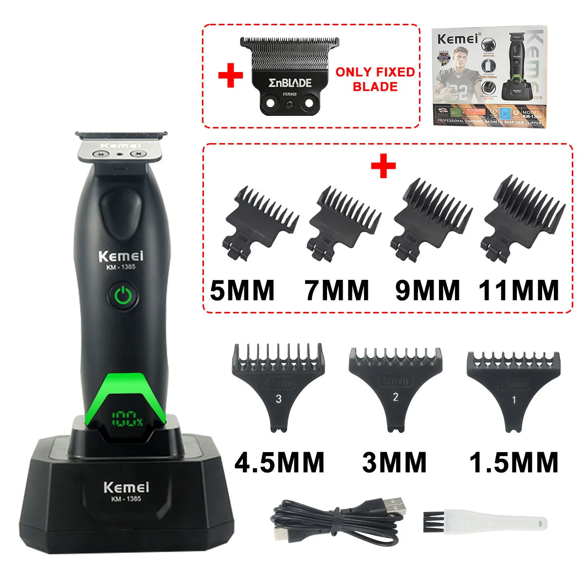 Rechargeable Hair Clippers, Trimmers and Grooming Kit Options