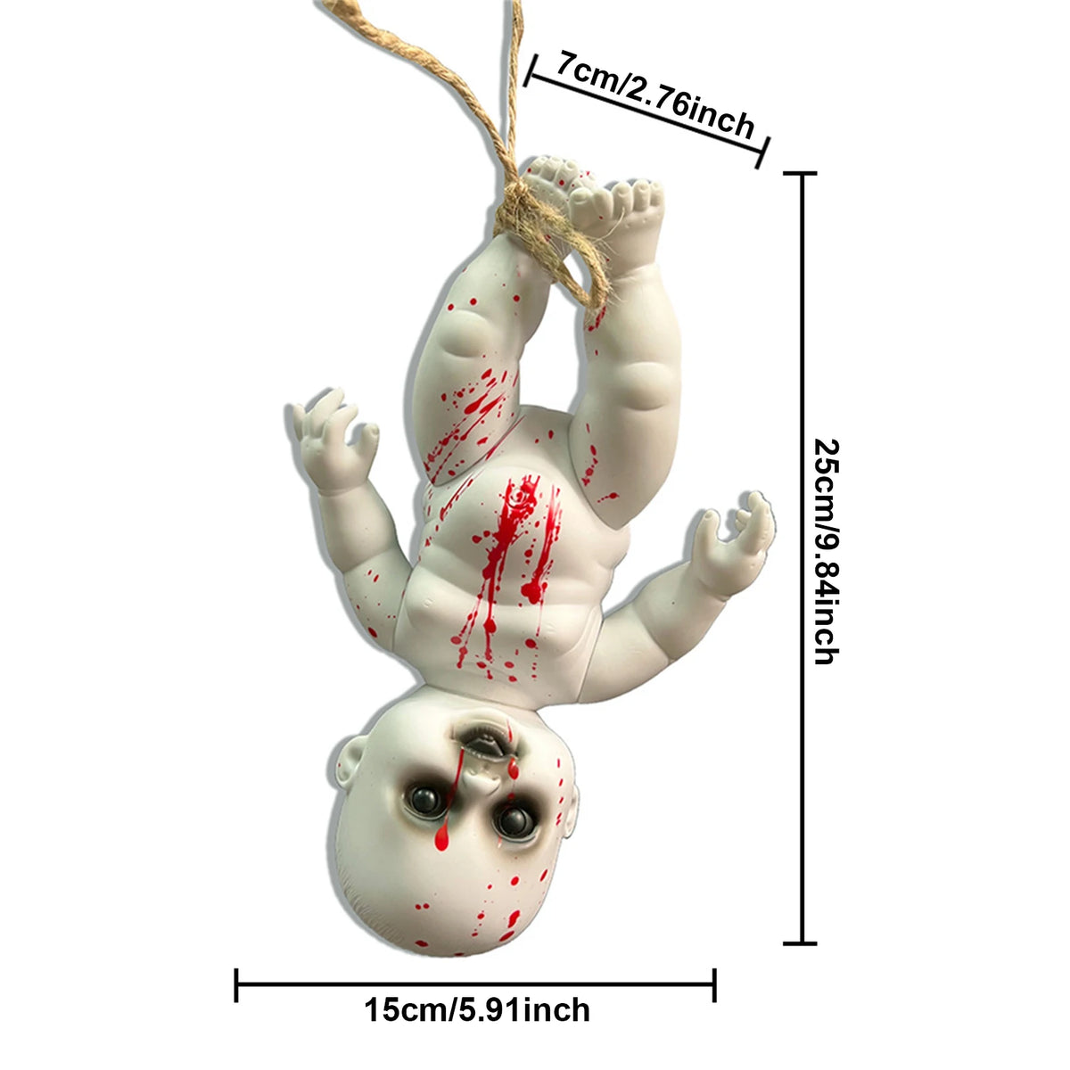 Creepy Horror Doll Decoration – Blood-Stained Designs