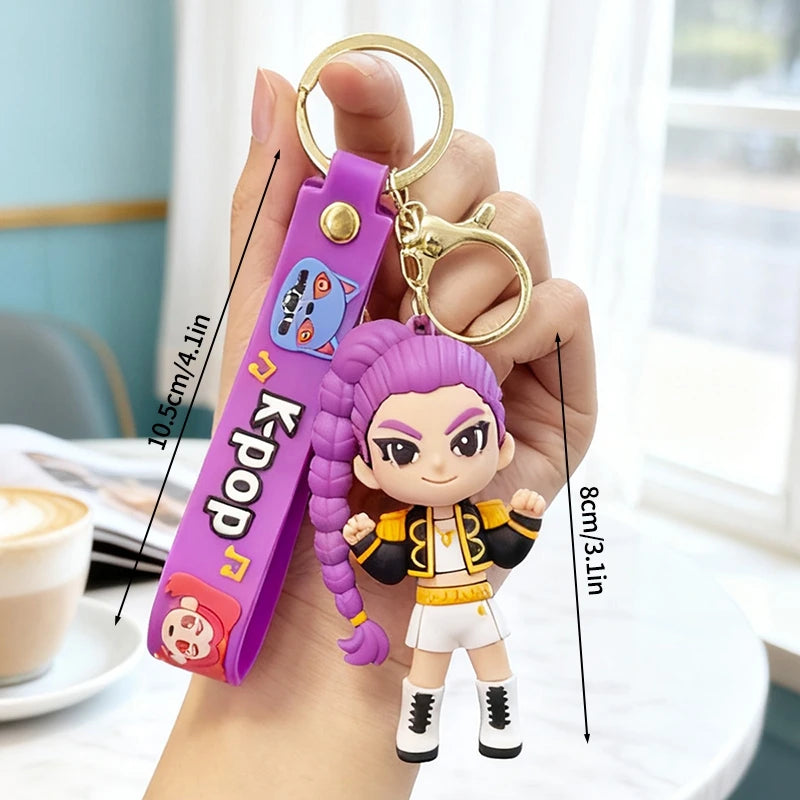 K-Pop Character PVC Keychain & Backpack Charm