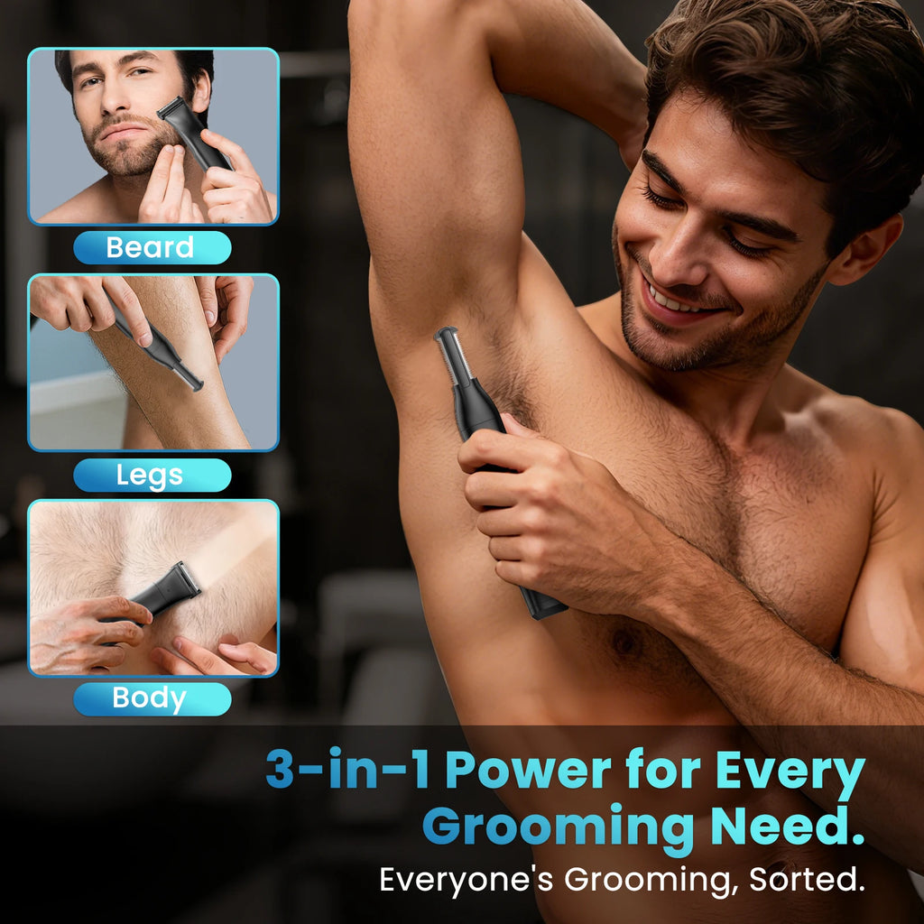 Men’s 3-in-1 Rechargeable Body Trimmer Kit