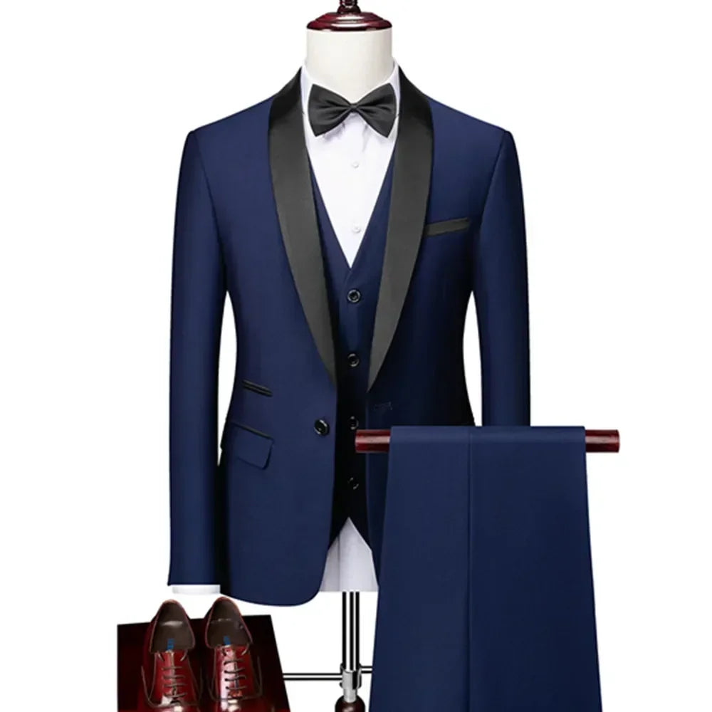 Men's Shawl-Lapel Tuxedo Suit for Weddings & Formal Events