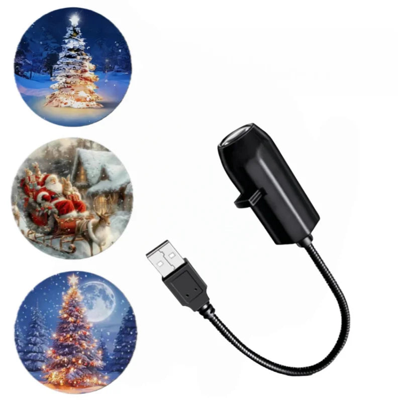 USB-C Christmas LED Projector Light – 3, 6 or 24 Patterns
