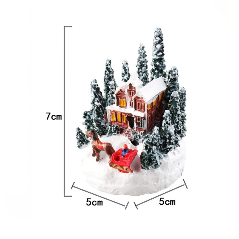 LED Miniature Christmas House Night Light