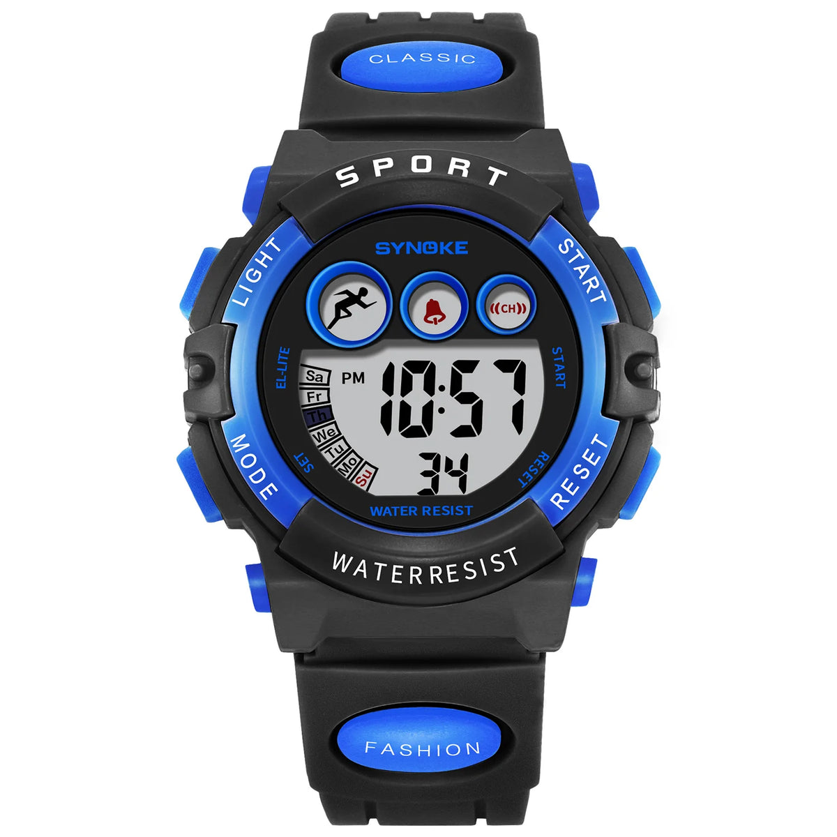 Kids' Digital Sport Watch with Backlight and Alarm