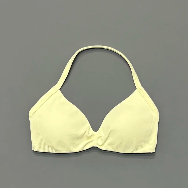 Women’s Halter Sports Bra – Open-Back Design