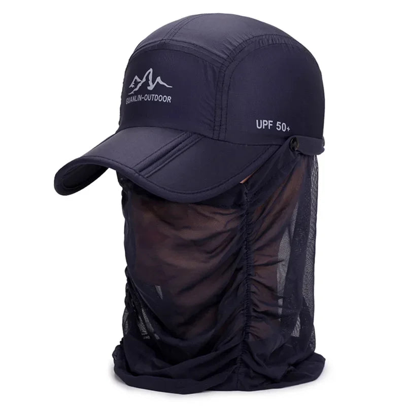 Adjustable Outdoor Cap with Face and Neck Cover