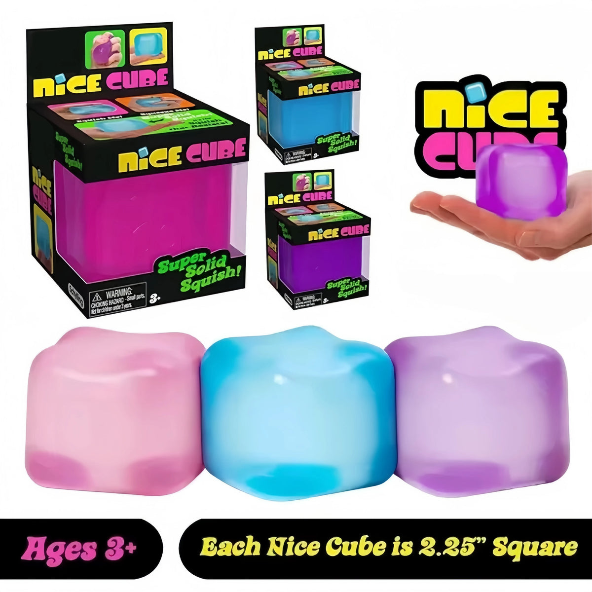 Ice Cube Slow-Rebound Squishy Fidget Toy