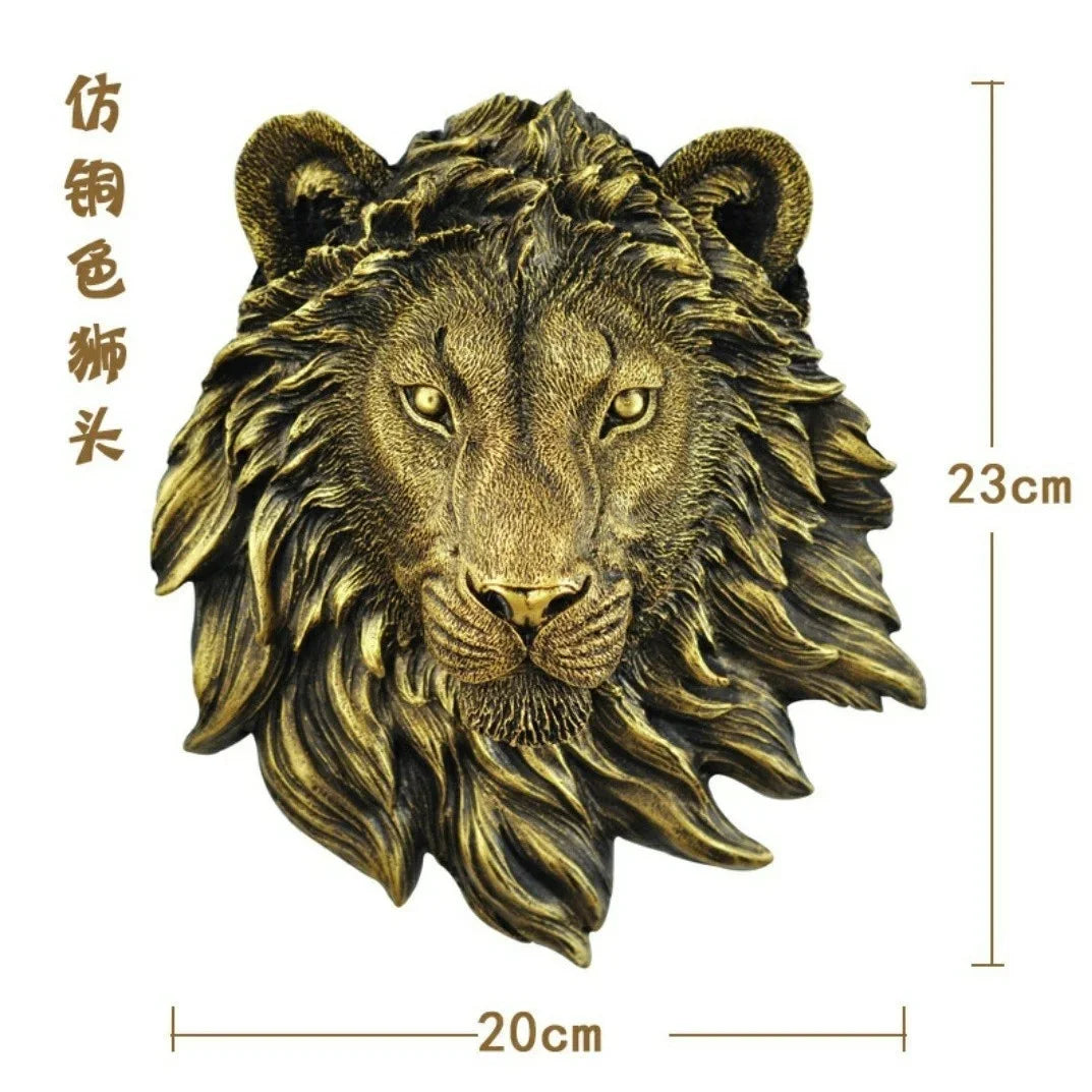 Resin Animal Head Wall Décor