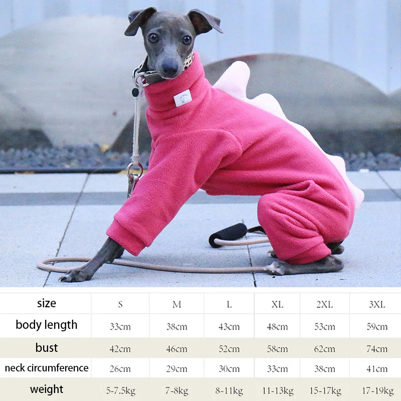 Dinosaur Turtleneck Dog Outfit – Four-Leg Design