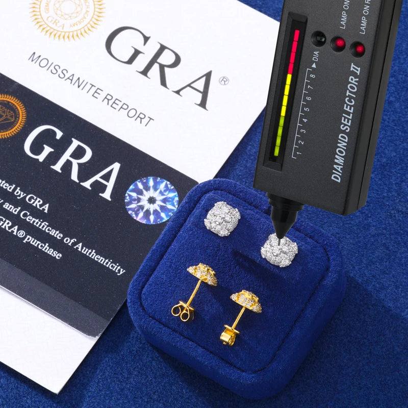 Cross-Design Stud Earrings – Gold-Tone & Silver-Tone Options