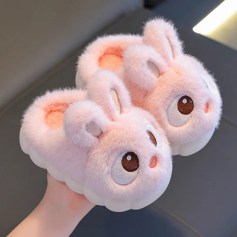 Kids’ Fluffy Rabbit Slippers