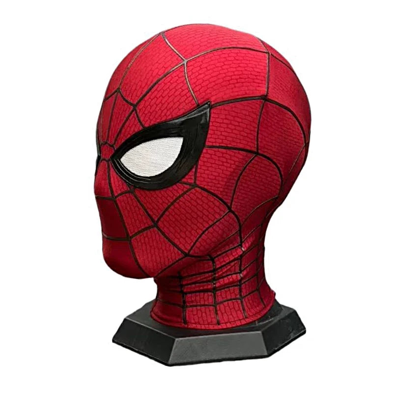 Red Web-Pattern Cosplay Mask – Two Designs
