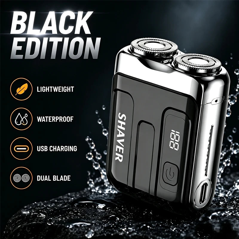 Mini USB Rechargeable Dual-Head Electric Shaver