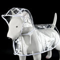 Clear Hooded Dog Raincoat – S to XL