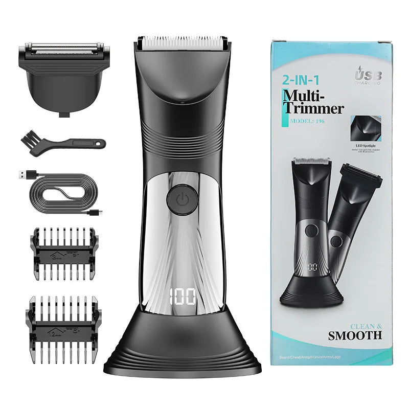 Rechargeable Body Trimmer with Grooming Kit Options