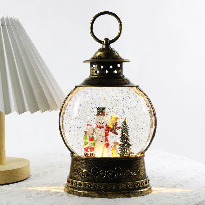 Light-Up Christmas Globe Lantern