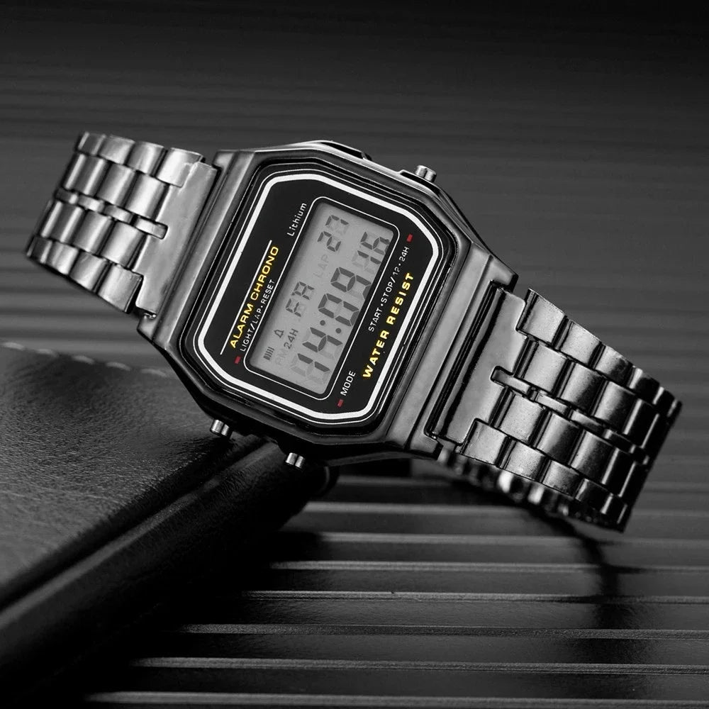 Retro Square Digital Wristwatch