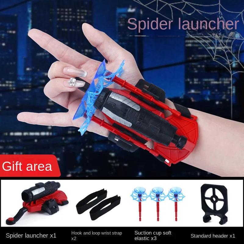 Spider Web Wrist Launcher Toy with Glove – Cosplay Set
