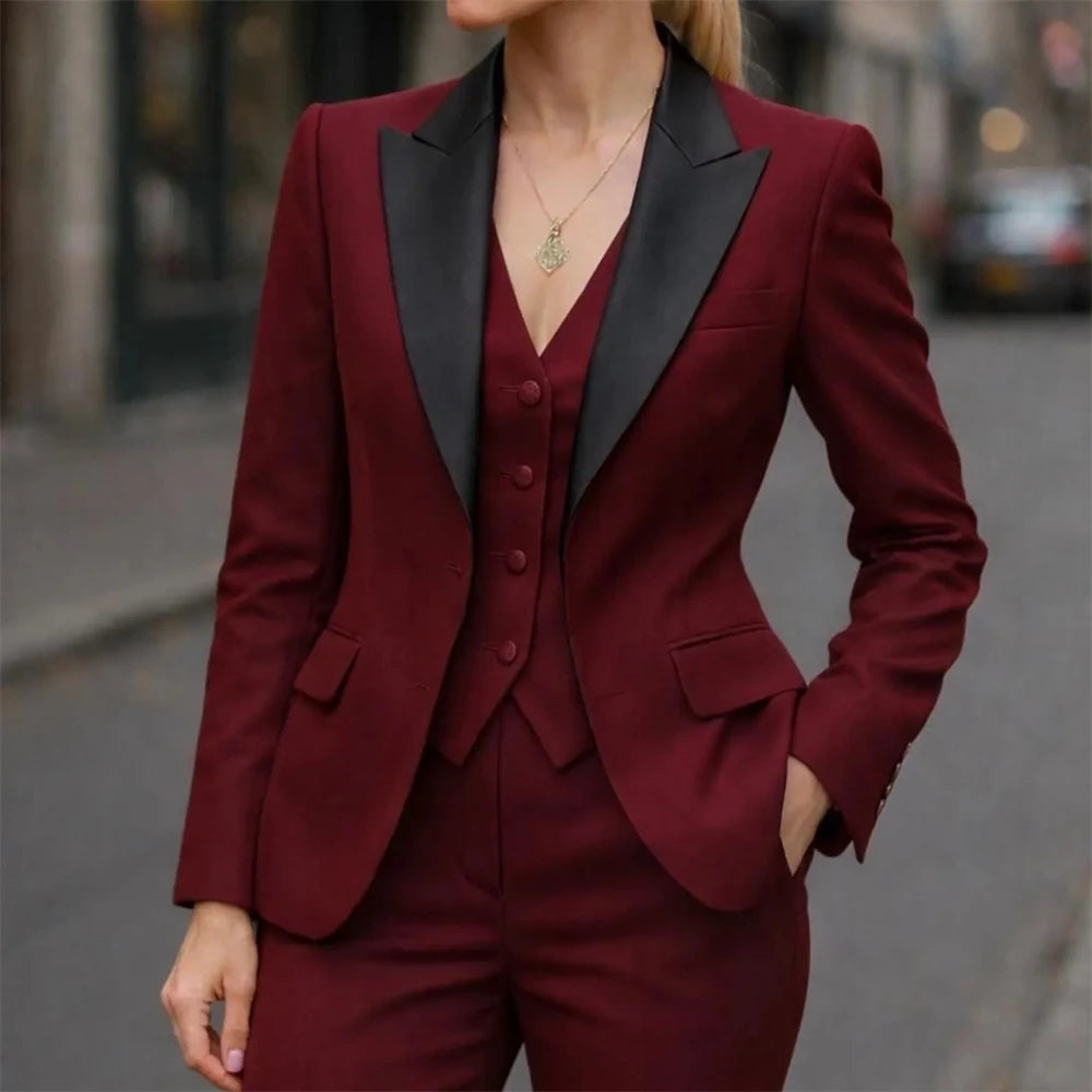 Women's Slim Fit Formal Pant Suit