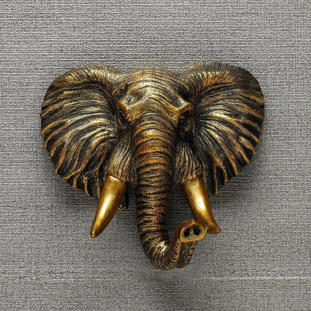 Resin Animal Head Wall Décor