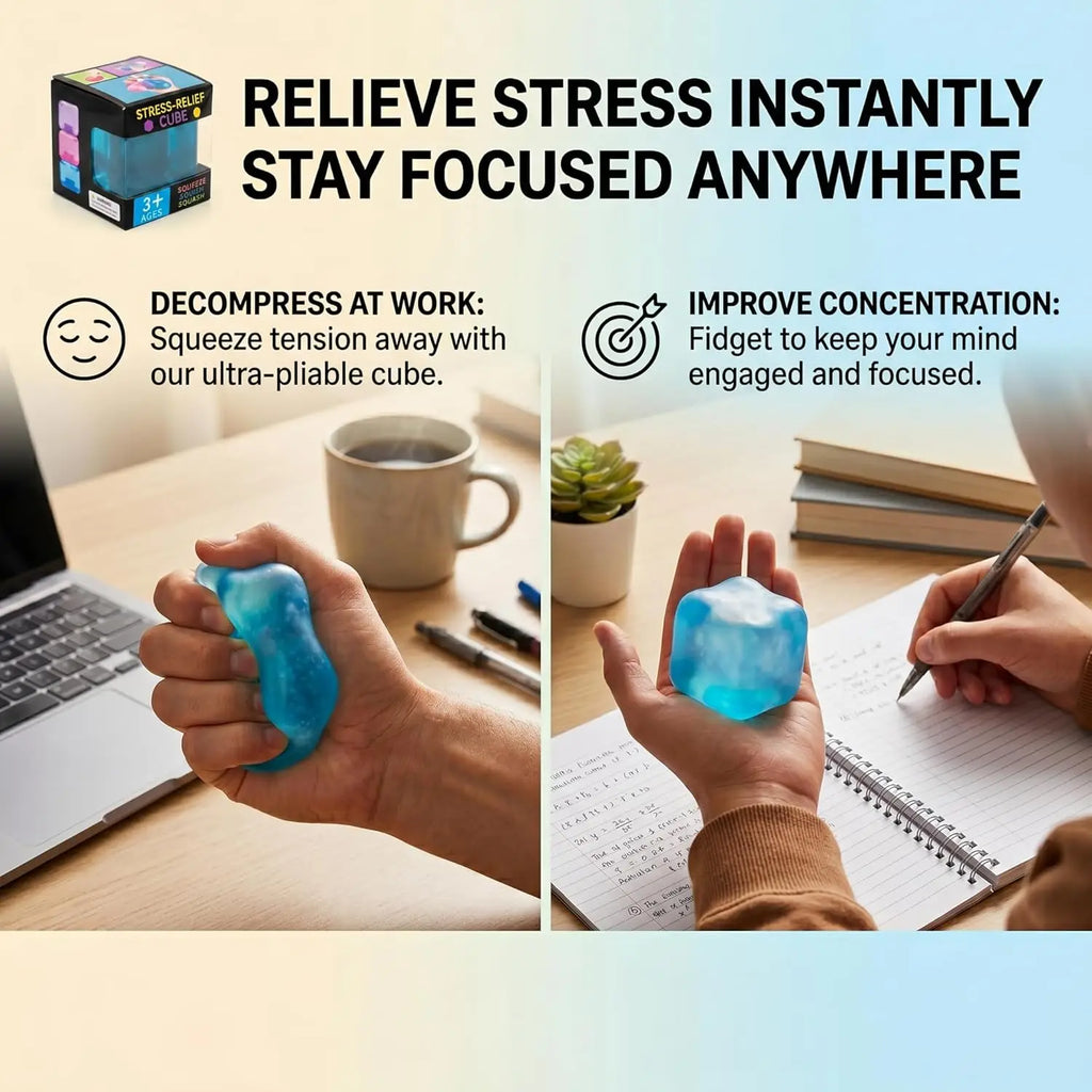 Ice Cube Slow-Rebound Squishy Fidget Toy