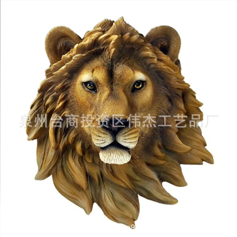 Resin Animal Head Wall Décor