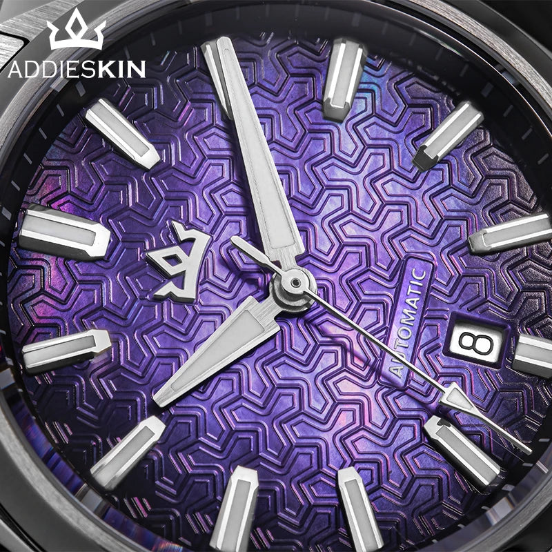 K014 Automatic Bracelet Watch – Patterned Dial