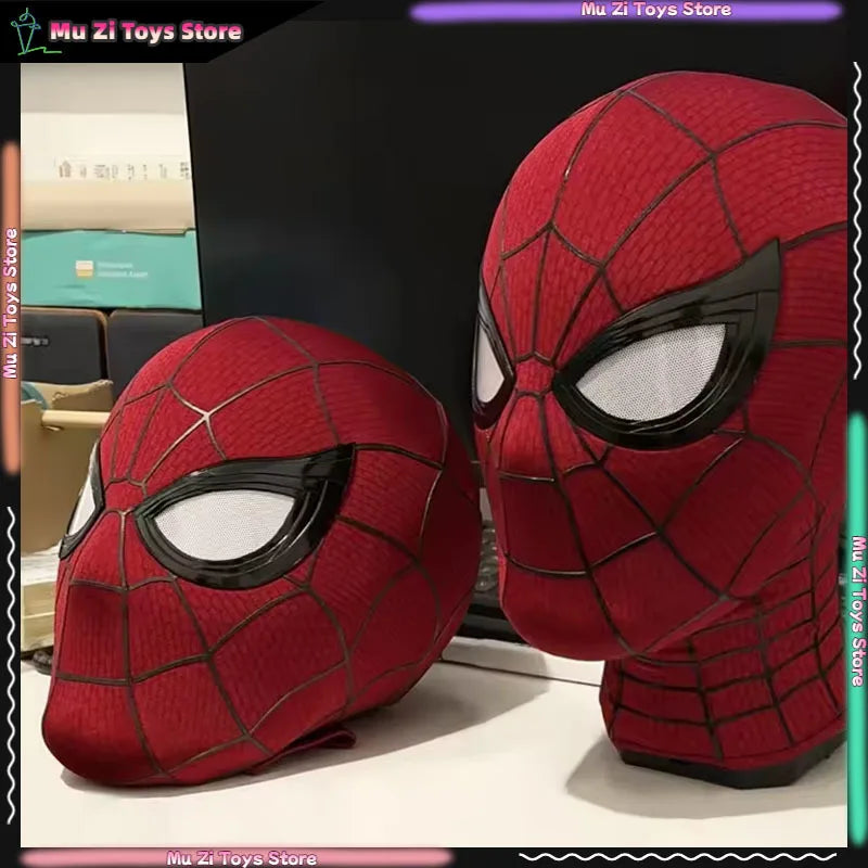 Red Web-Pattern Cosplay Mask – Two Designs