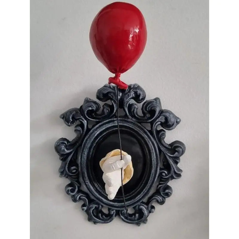 Gothic Hand & Red Balloon Wall Decoration
