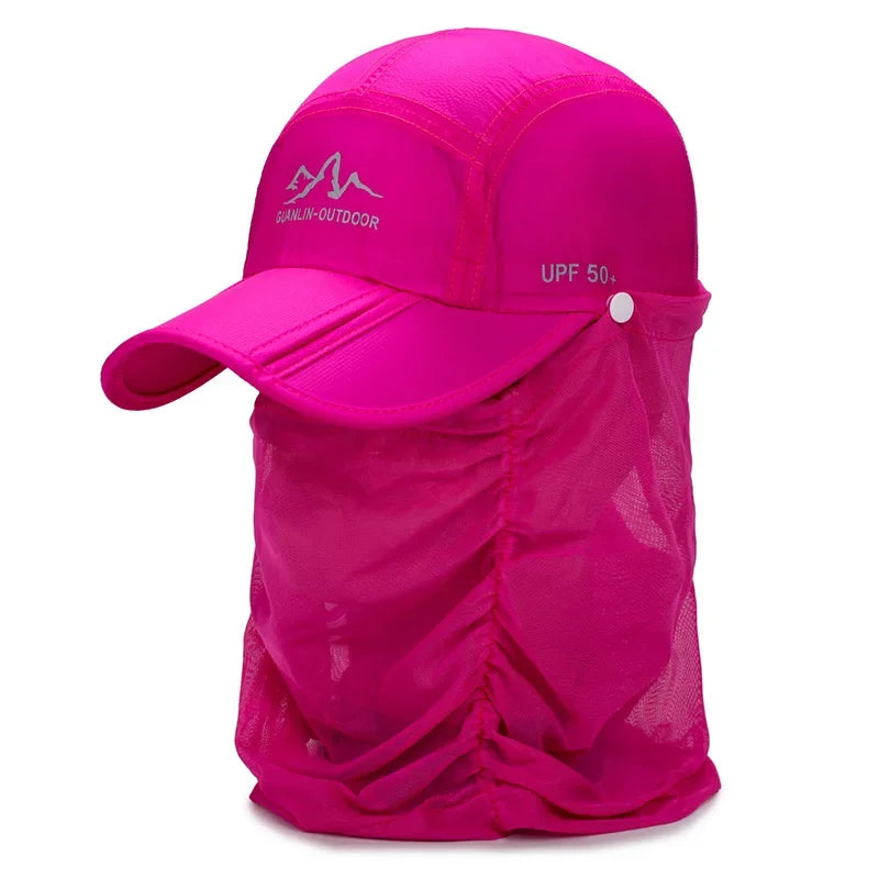 Adjustable Outdoor Cap with Face and Neck Cover