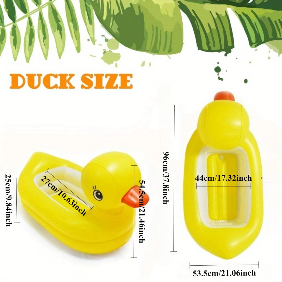 Inflatable Pet Pool Float – Yellow Duck or Whale