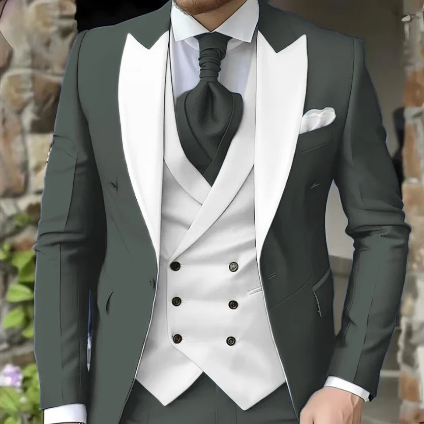 Men's Classic Formal Suit for Weddings & Special Occasions