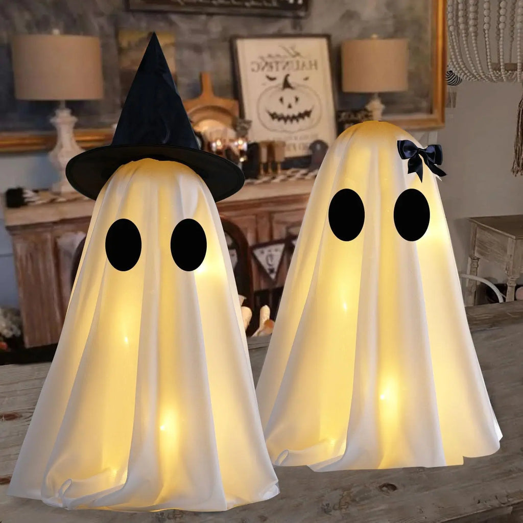 Light-Up Fabric Halloween Ghost – Tabletop Designs