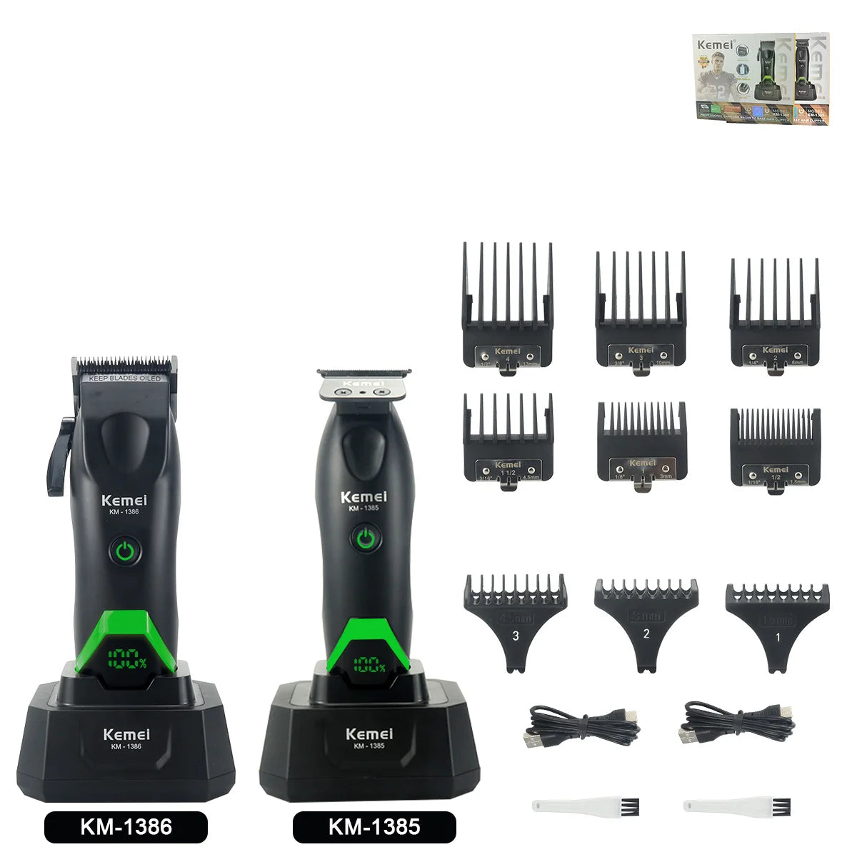 Rechargeable Hair Clippers, Trimmers and Grooming Kit Options