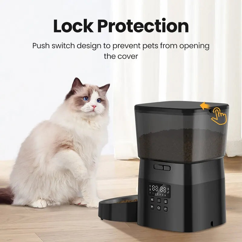 ROJECO 2L Automatic Pet Feeder – Button Controls