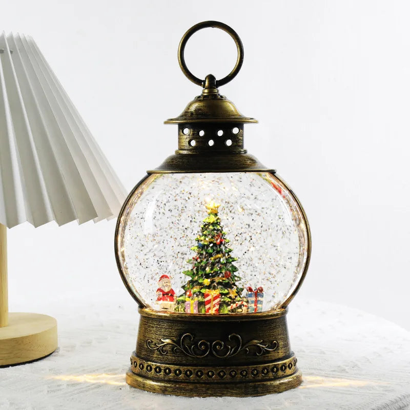 Light-Up Christmas Globe Lantern