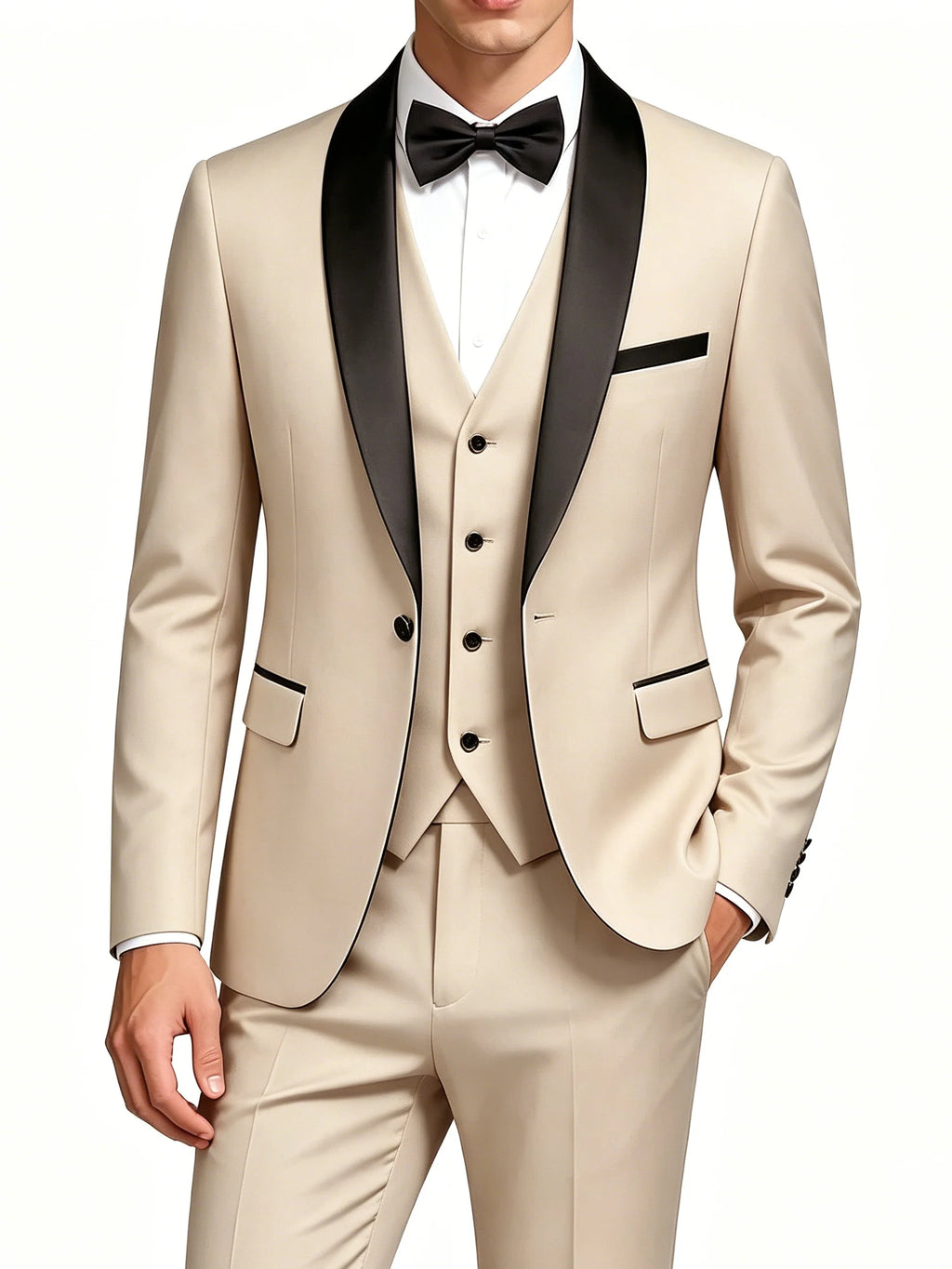Men's Shawl-Lapel Tuxedo Suit for Weddings & Formal Events