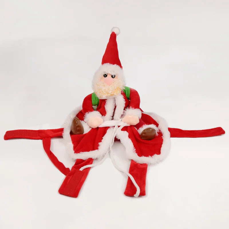 Santa Rider Pet Christmas Costume