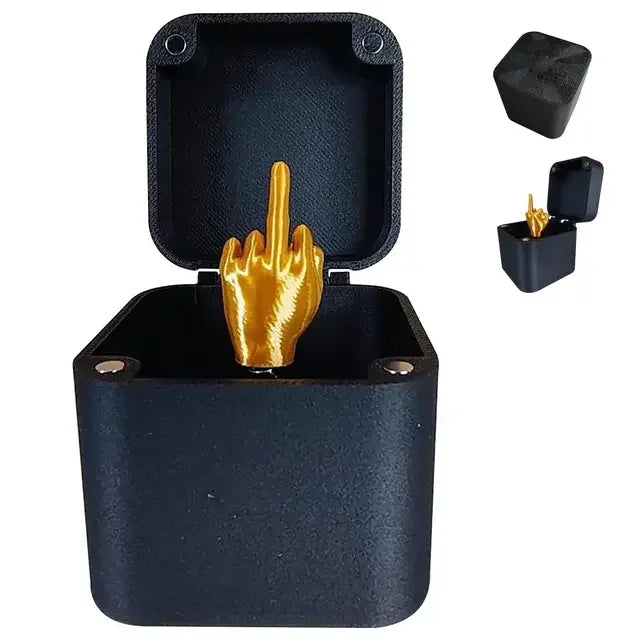 Middle-Finger-in-a-Box Prank Decoration