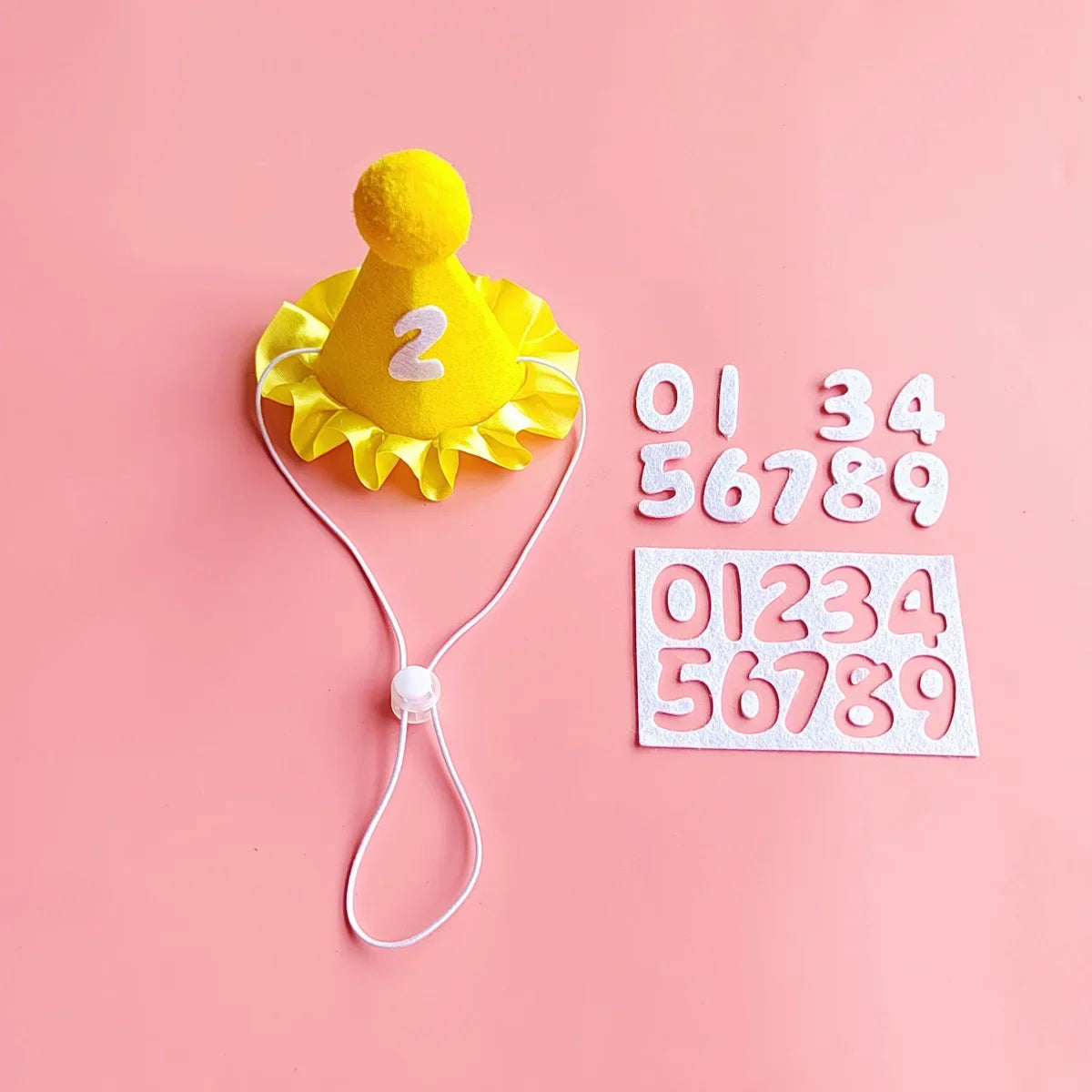 Pet Birthday Hats & Ruffled Bibs – Sets or Separates