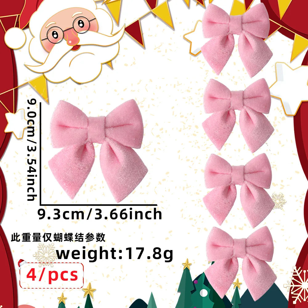 Velvet Christmas Bow Hanging Ornament